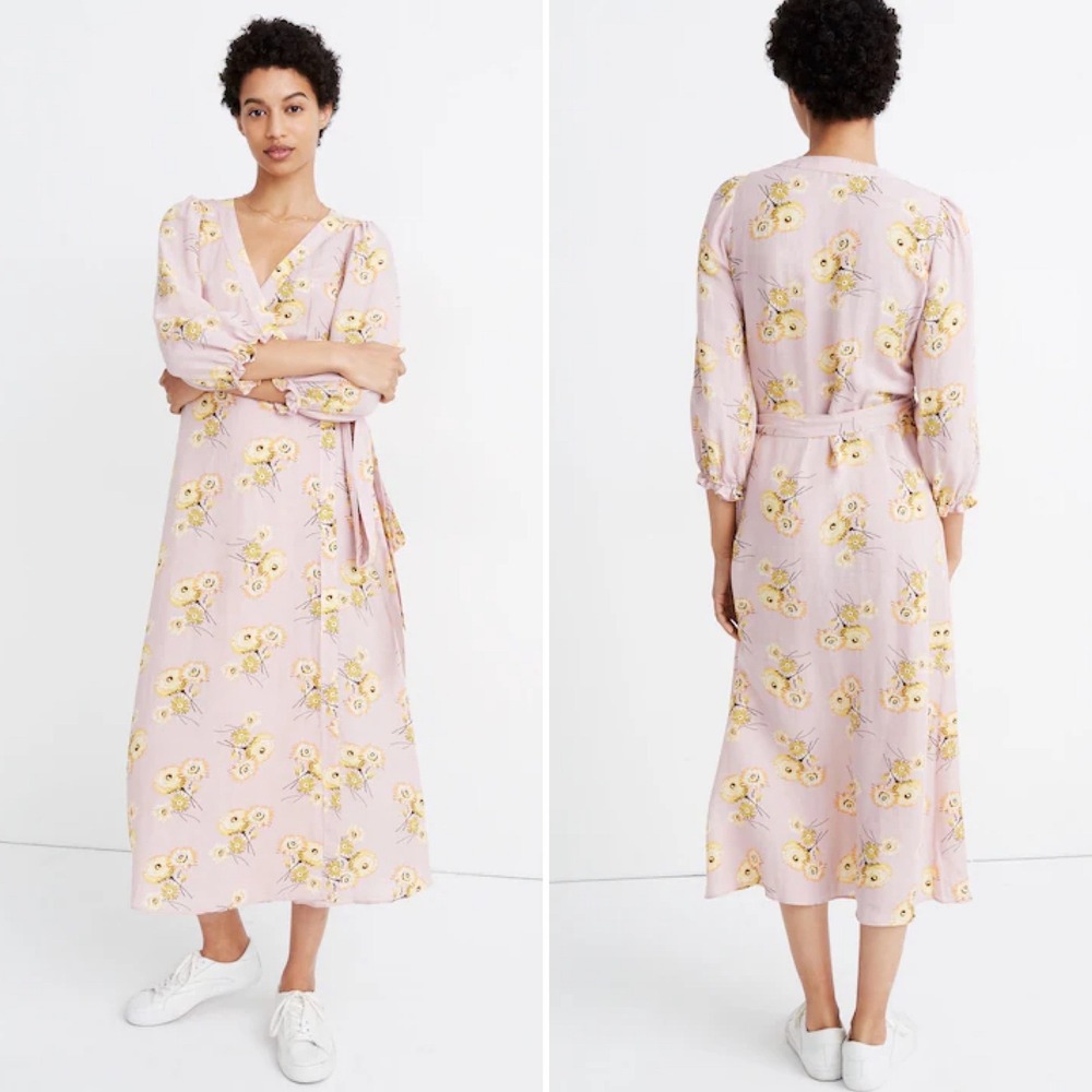 Madewell Linen-Blend Ruffle-Cuff Wrap
Dress in Dutch Dandelions Spring Small